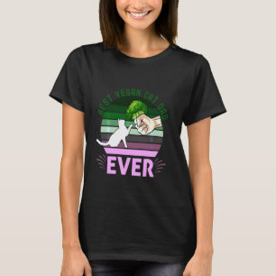 Bester veganer Katzenvater T-Shirt