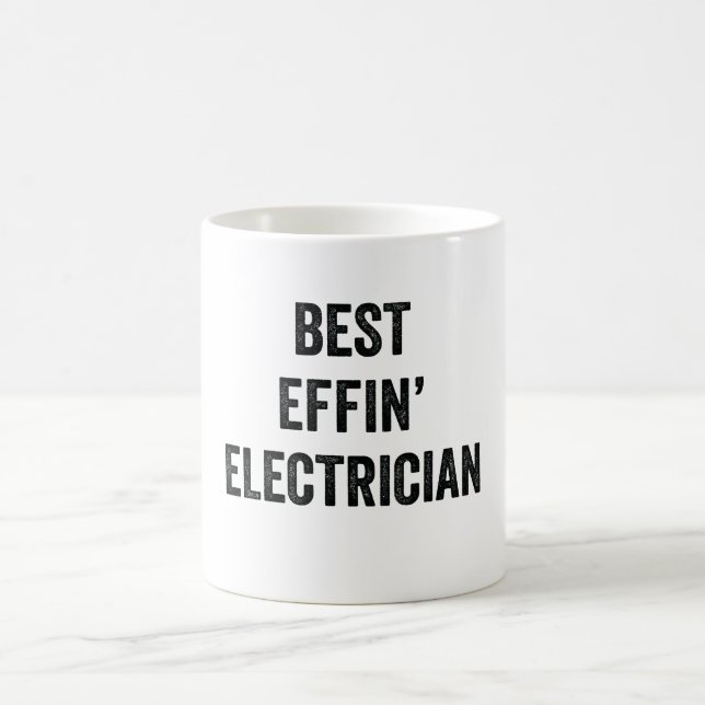 Bester verdammter Elektriker Kaffeetasse (Mittel)