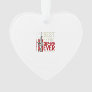 Bester verdammter Stiefvater ever Patrioten Vintag Ornament