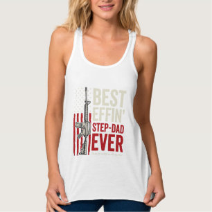 Bester verdammter Stiefvater ever Patrioten Vintag Tank Top
