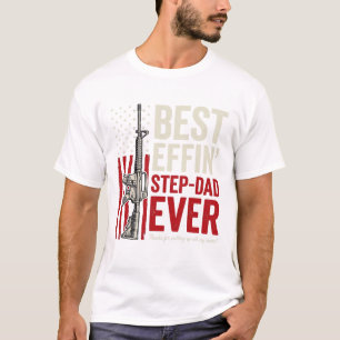 Bester verdammter Stiefvater ever Patriotic Vintag T-Shirt