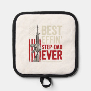 Bester verdammter Stiefvater überhaupt Patriotisch Topflappen