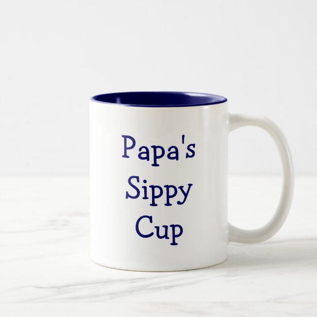Bester Verkäufer! Papa-Schluckbecher-Tasse Zweifarbige Tasse (Rechts)