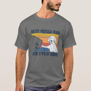 Bester Vizsla-Vater je Vintager Vater Weihnachten T-Shirt