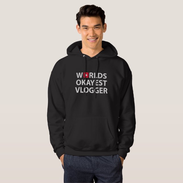 Bester Vlogger der Welt Hoodie (Vorne ganz)
