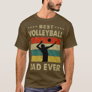 Bester Volleyball-Vater je Vintager Volleyball-Vat T-Shirt
