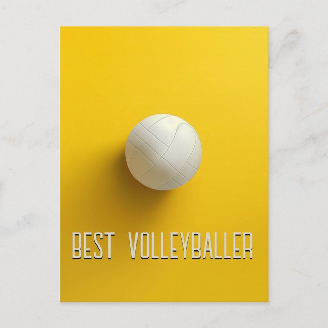 Bester Volleyballer Postkarte (Vorderseite)