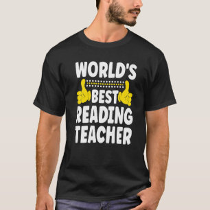 Bester Vorlese-Lehrer der Welt  Berufsbezeichnung  T-Shirt