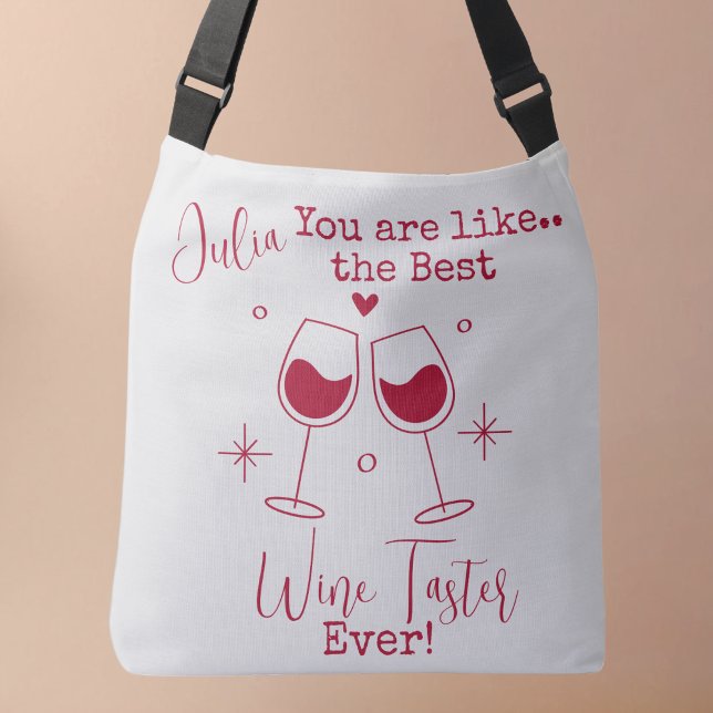 Bester Weinkeller, Degustationsschauer, Tasche (You are like the best Wine Taster Ever! Customizable name tote bag)