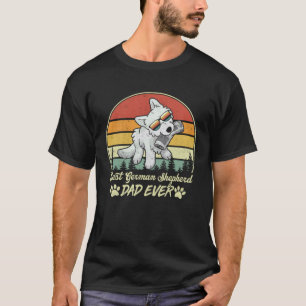 Bester Weißer Deutscher Schäferhund Vater Aller Ze T-Shirt