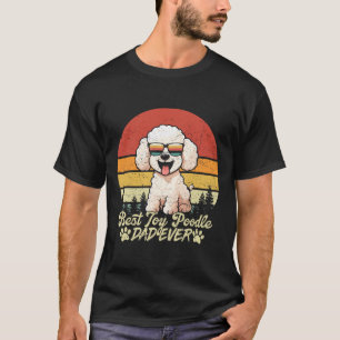 Bester weißer Toy-Pudel-Vater überhaupt Vintage-Hu T-Shirt