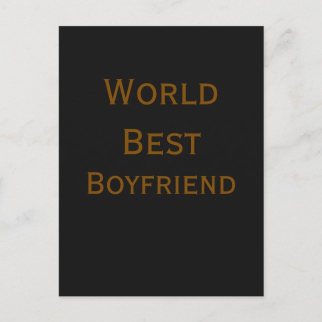 Bester Welt-Ehemann Freund Valentinstag m Postkarte (Vorderseite)