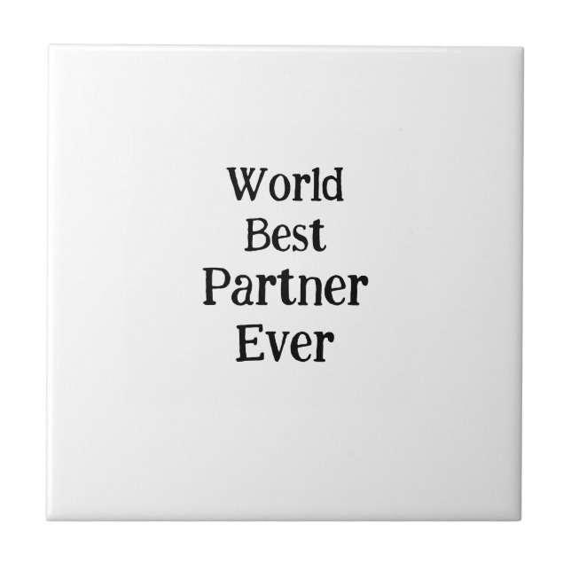 Bester Weltpartner ever Valentinstag Liebhaber Fre Fliese (Vorderseite)