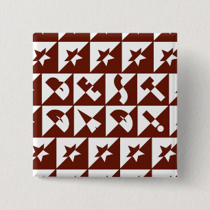 Bester Wilder Vater-Text in Rot Button