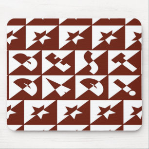 Bester Wilder Vater-Text in Rot Mousepad