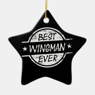 Bester Wingman überhaupt weiß Keramikornament