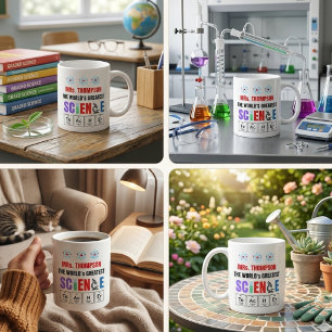 Bester Wissenschaftslehrer der Welt Personalisiert Kaffeetasse