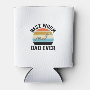 Bester Wurm-Vater Aller Zeiten Vintage Wurm-Shirt  Dosenkühler
