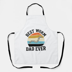 Bester Wurm-Vater Aller Zeiten Vintage Wurm-Shirt Schürze