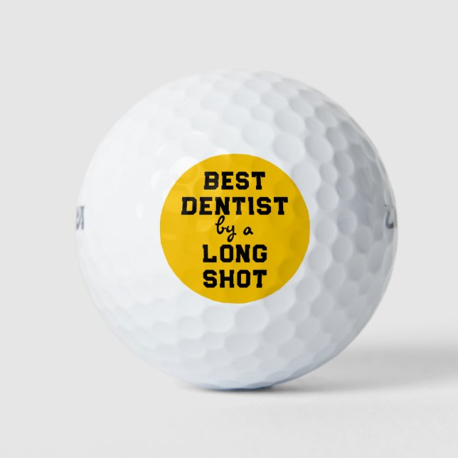 Bester Zahnarzt Golfball (Vorderseite)