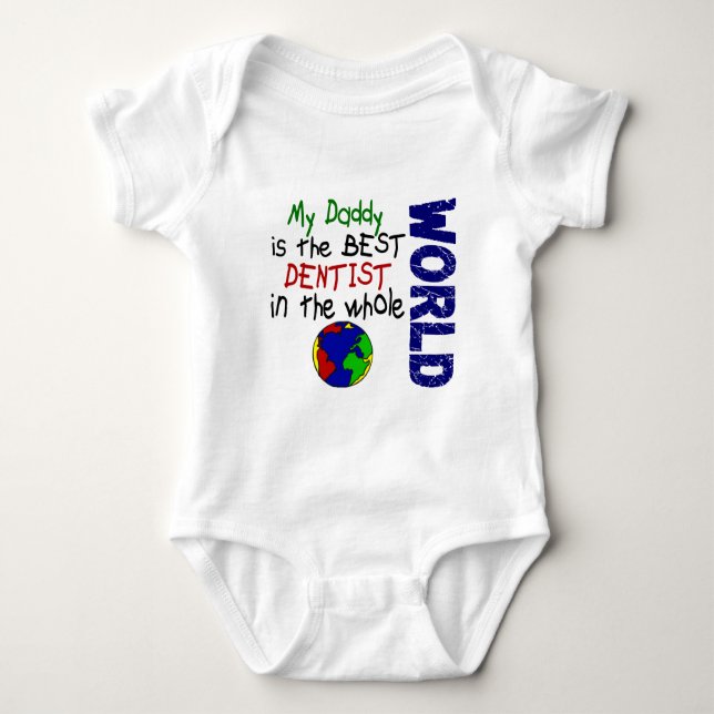Bester Zahnarzt in Welt 2 (Vati) Baby Strampler (Vorderseite)