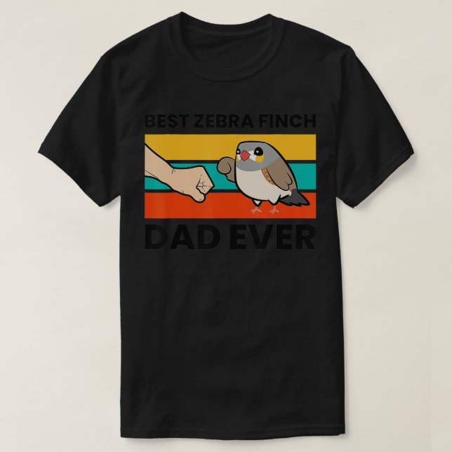 Bester Zebra Finch Vater je Australischer Zebra Fi T-Shirt (Design vorne)
