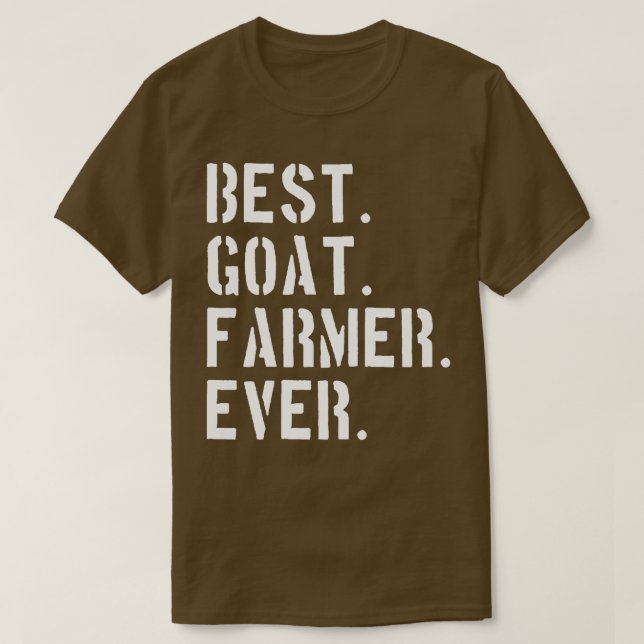 Bester Ziegenanbau Bauer je Funny Goat Farm T-Shirt (Design vorne)