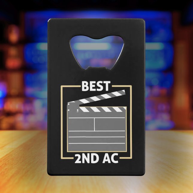 Bestes 2nd AC - Camera Team Geschenk Geldbeutel Flaschenöffner (Von Creator hochgeladen)