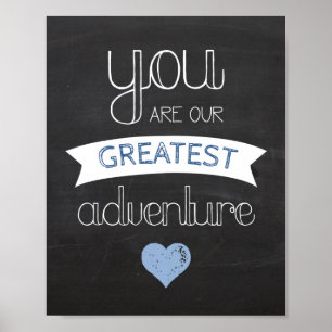 Bestes Adventure Chalkboard Kinderzimmer Poster