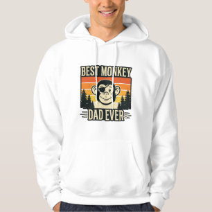 Bestes Affen-Vater aller Zeiten Vintage-Affen-Vate Hoodie