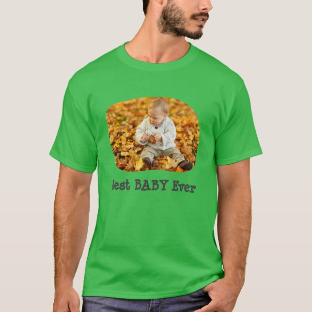 Bestes BABY Jeden Upload Ihres horizontalen Fotos T-Shirt (Vorderseite)