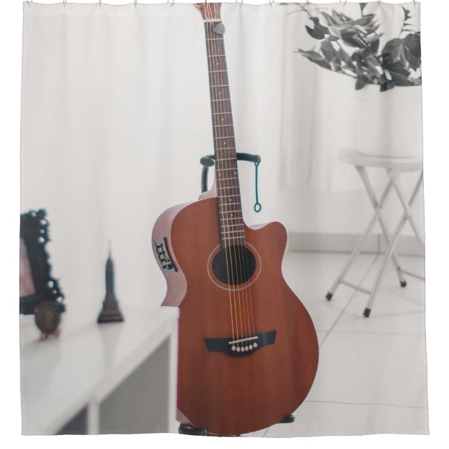 Bestes Bassist-Geschenk Duschvorhang (Vorderseite)