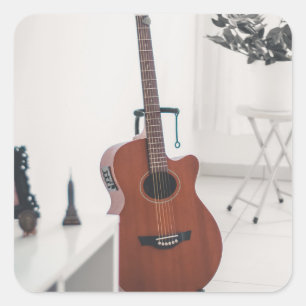 Bestes Bassist-Geschenk Quadratischer Aufkleber