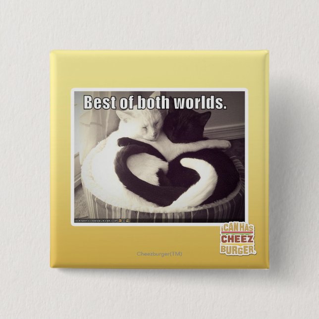 Bestes beider Welten Button (Vorderseite)