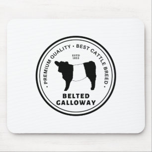 Bestes Belted Galloway Rinderrassen-Abzeichen Belt Mousepad