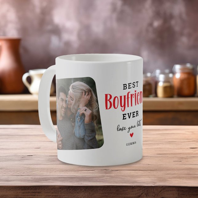 Bestes BOYFRIEND je 2 Foto Niedliches Geschenk Kaffeetasse (Von Creator hochgeladen)