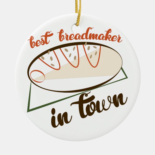 Bestes Breadmaker Keramikornament (Vorne)