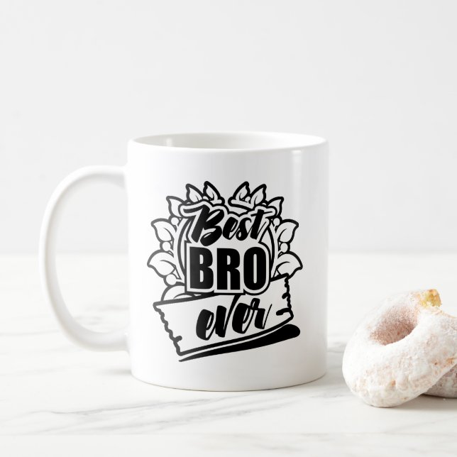 Bestes Bro für immer Kaffeetasse (Mit Donut)