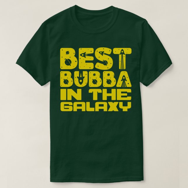 Bestes Bubba in der Galaxie T-Shirt (Design vorne)