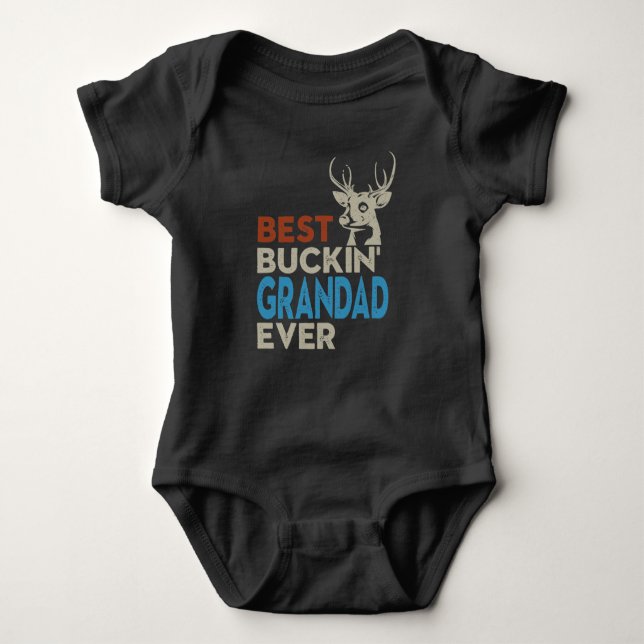 Bestes Buckin GranDAD-Shirt, Baby Strampler (Vorderseite)