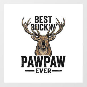 Bestes Buckin Pawpaw Vintage Hirsch Jagd Shirt_1 Fensteraufkleber