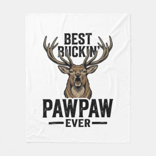 Bestes Buckin Pawpaw Vintage Hirsch Jagd Shirt_1 Fleecedecke