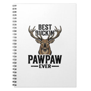 Bestes Buckin Pawpaw Vintage Hirsch Jagd Shirt_1 Notizblock