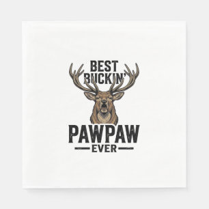 Bestes Buckin Pawpaw Vintage Hirsch Jagd Shirt_1 Serviette