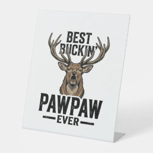 Bestes Buckin Pawpaw Vintage Hirsch Jagd Shirt_1 Sockelschild