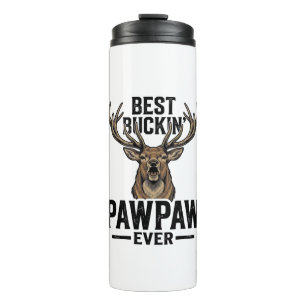 Bestes Buckin Pawpaw Vintage Hirsch Jagd Shirt_1 Thermosbecher