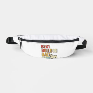 Bestes Bulldog-Vater aller Zeiten Vintage Gravur S Bauchtasche