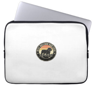 Bestes Bulldoggen-Vater aller Zeiten Vintage-Hunde Laptopschutzhülle