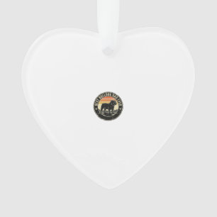Bestes Bulldoggen-Vater Aller Zeiten Vintage-Hunde Ornament