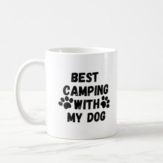 Bestes Camping mit meinem Hund Kaffeetasse (Links)